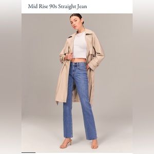 Abercrombie Mid-Rise 90’s Straight Jeans